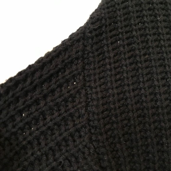 Madewell mockneck side button relaxed fisherman chunky knit sweater xxs - Picture 6 of 9